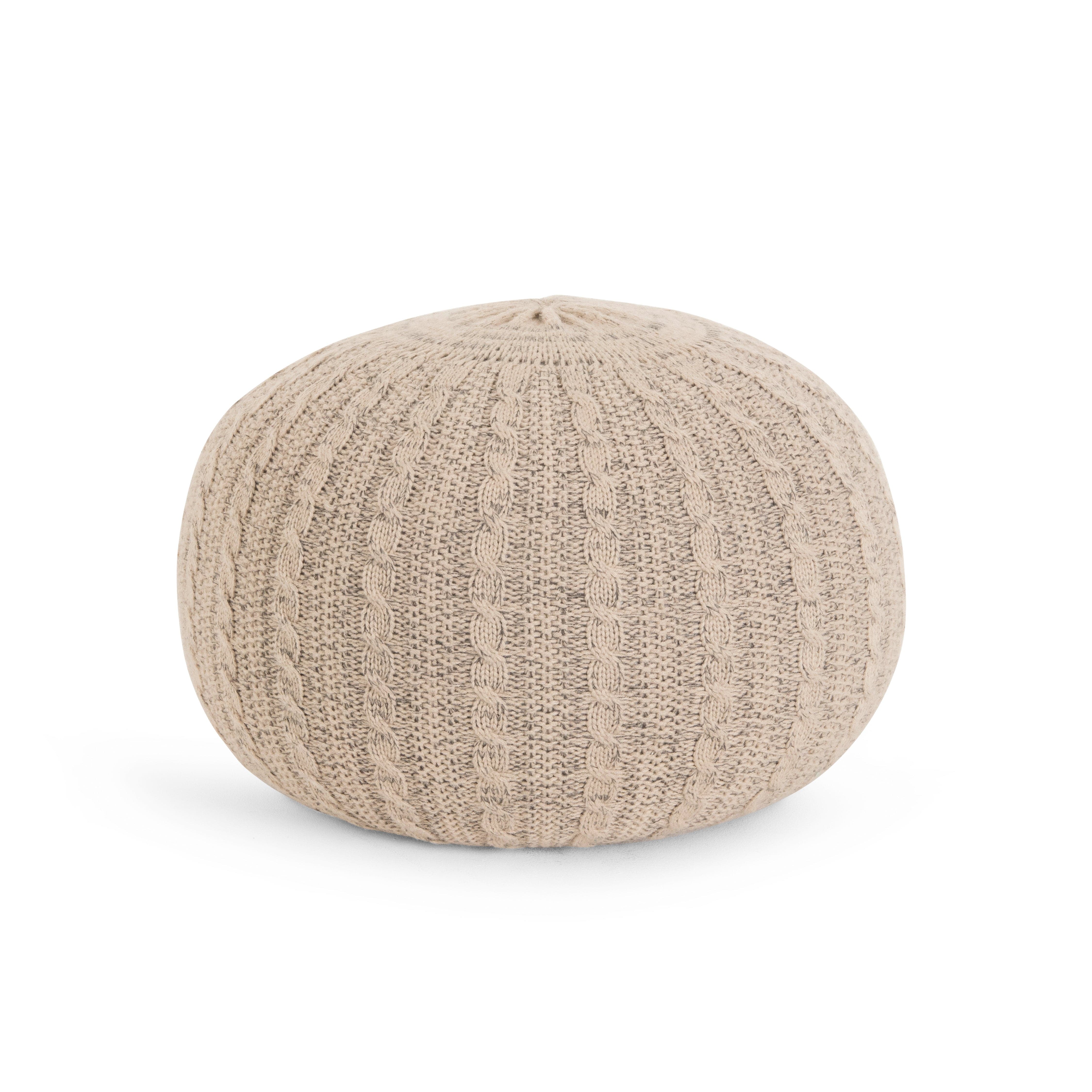 Tutti Bambini Knitted Pouffe - Stone/Natural -  | For Your Little One