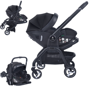 For Your Little One Qubi Infant Car Seat Stroller - Eclipse Black-Grade A return