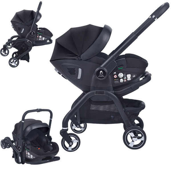 For Your Little One Qubi Infant Car Seat Stroller - Eclipse Black-Grade A return