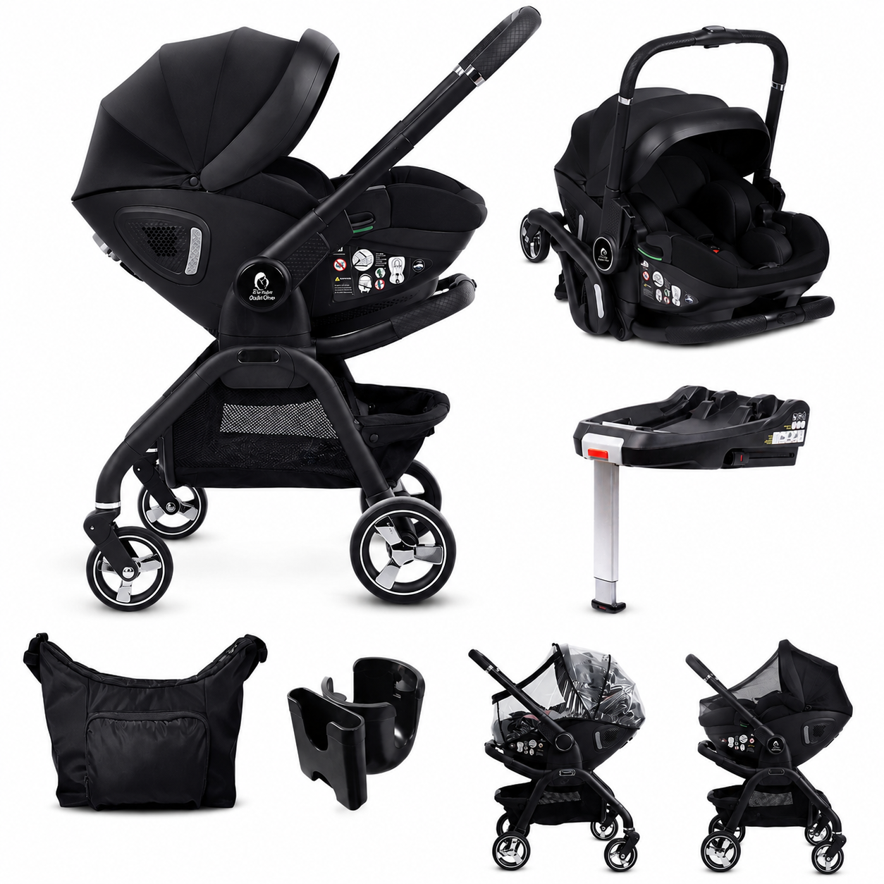For Your Little One Qubi 7-Piece Bundle Eclipse Black