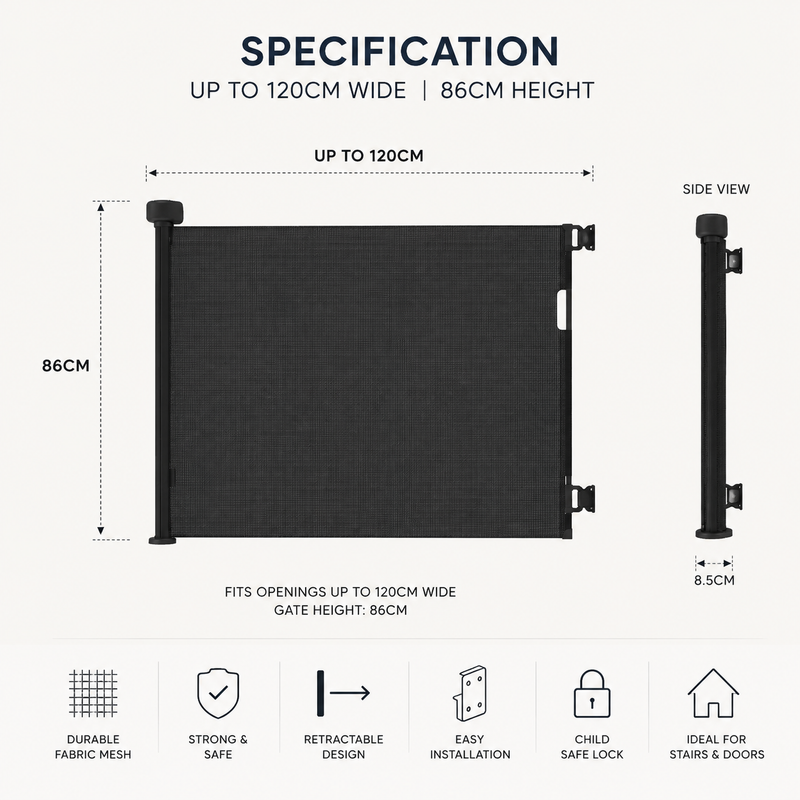 Fits Up To 120cm Wide