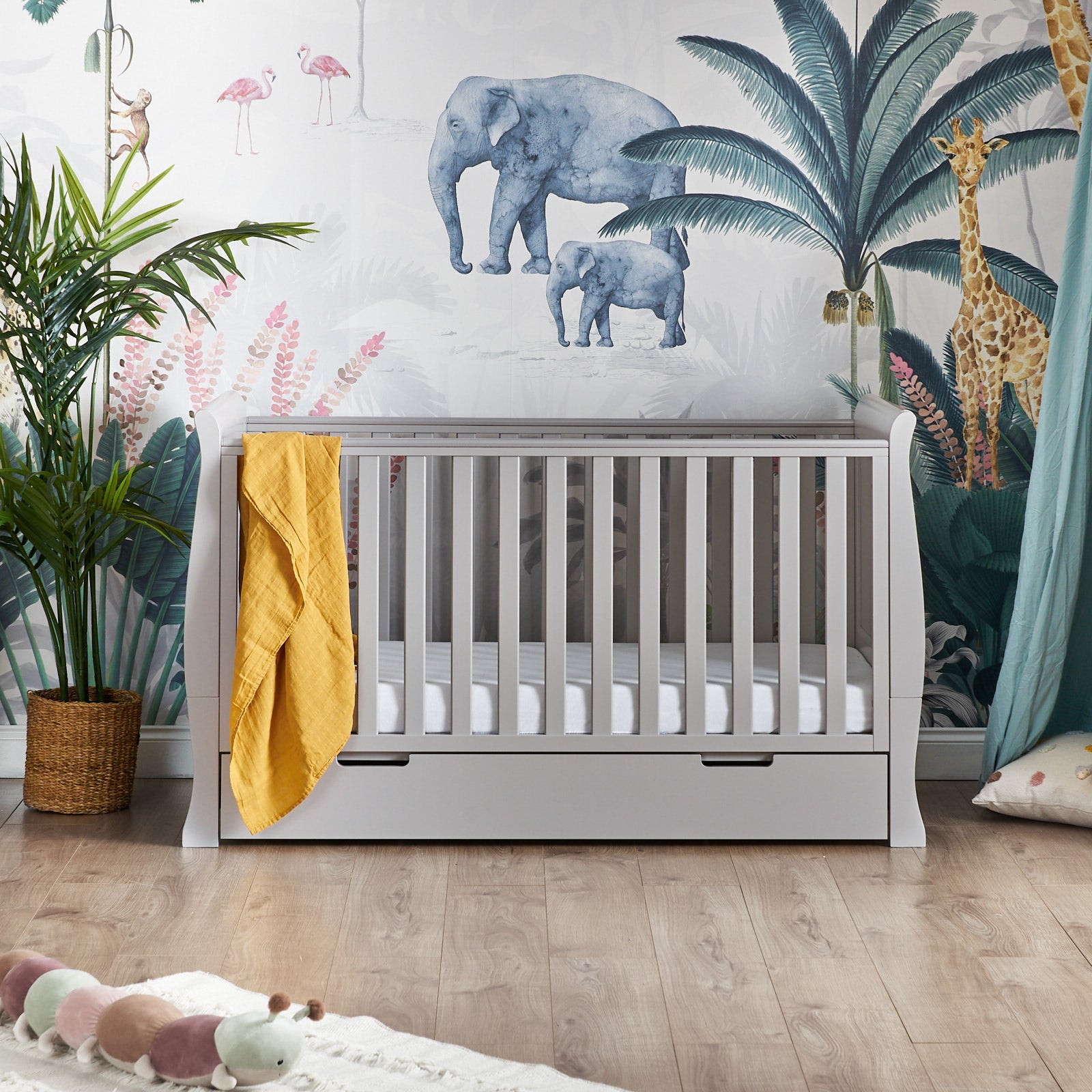 Obaby Stamford Classic Cot Bed - Warm Grey -  | For Your Little One