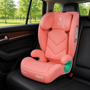 For Your Little One Stepup I-Size Belted 2/3 Car Seat - Blush Rose (4-12 Years)