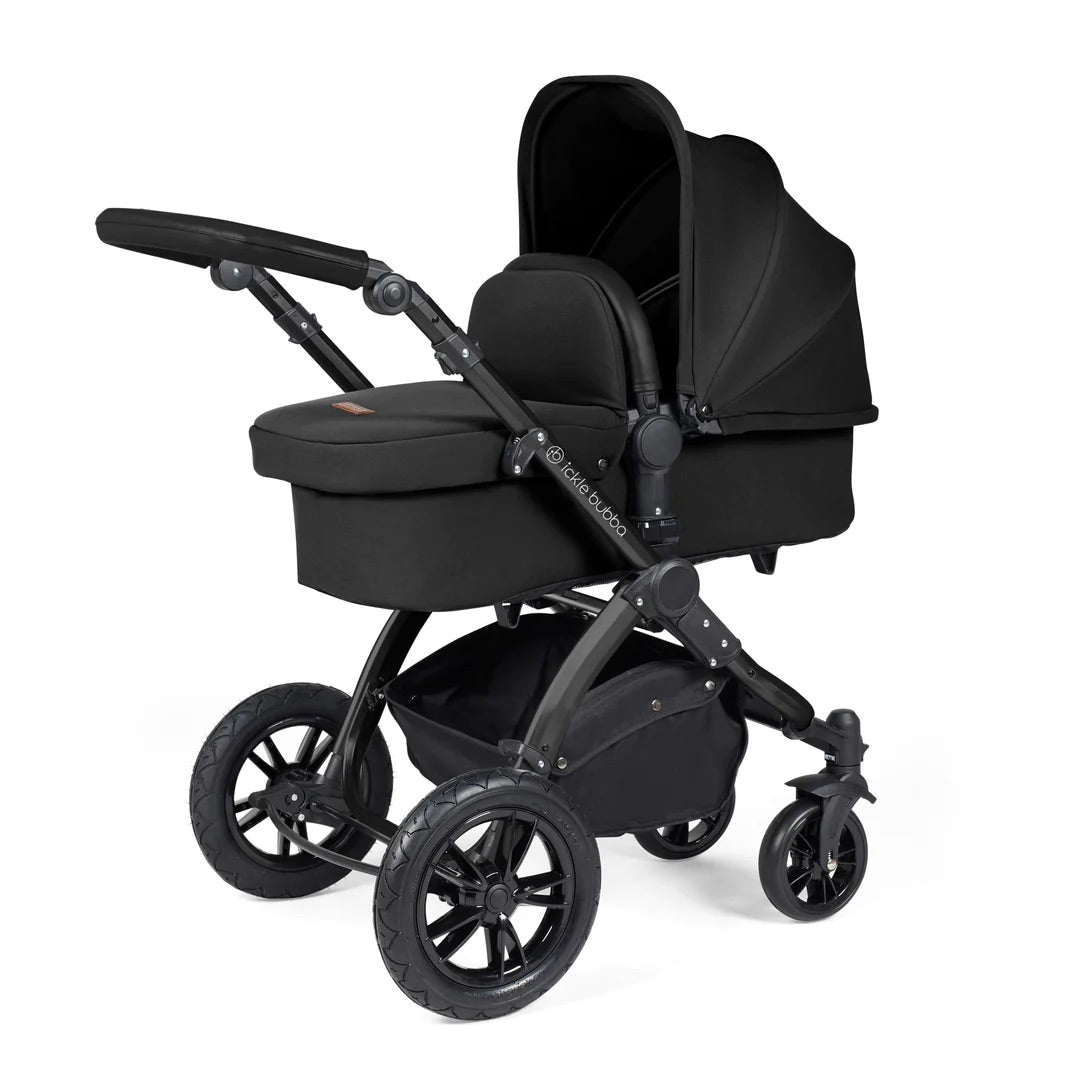 **Stock Clearance** Ickle Bubba Stomp Luxe 2 in 1 Pushchair - Black / Midnight / Black