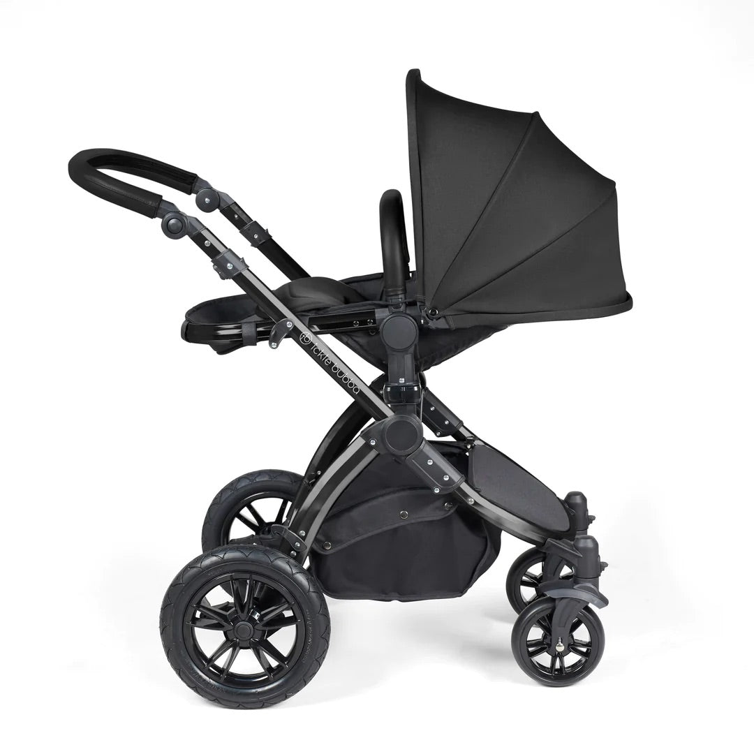 **Stock Clearance** Ickle Bubba Stomp Luxe 2 in 1 Pushchair - Black / Midnight / Black