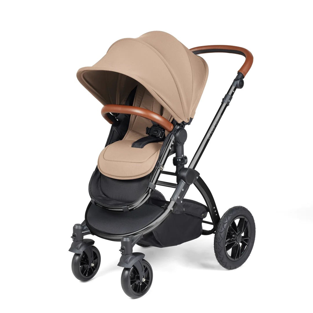 Ickle Bubba Stomp Luxe 2 in 1 Pushchair - Black / Desert / Tan   