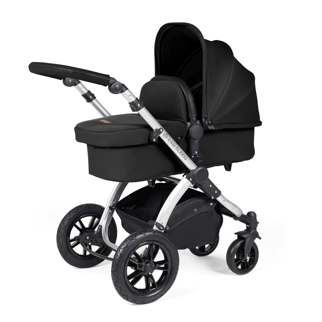 Ickle Bubba Stomp Luxe 2 in 1 Pushchair - Silver / Midnight / Black   