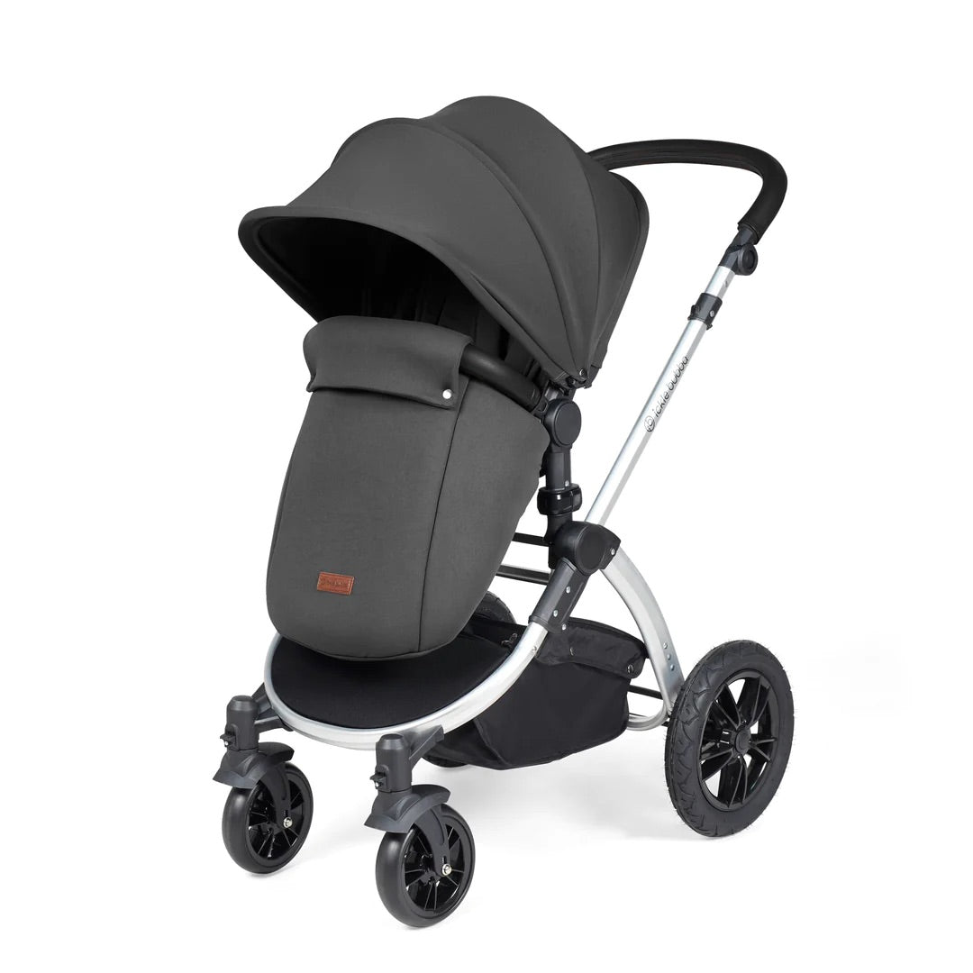 Ickle Bubba Stomp Luxe 2 in 1 Pushchair - Silver / Charcoal Grey / Black -  | For Your Little One