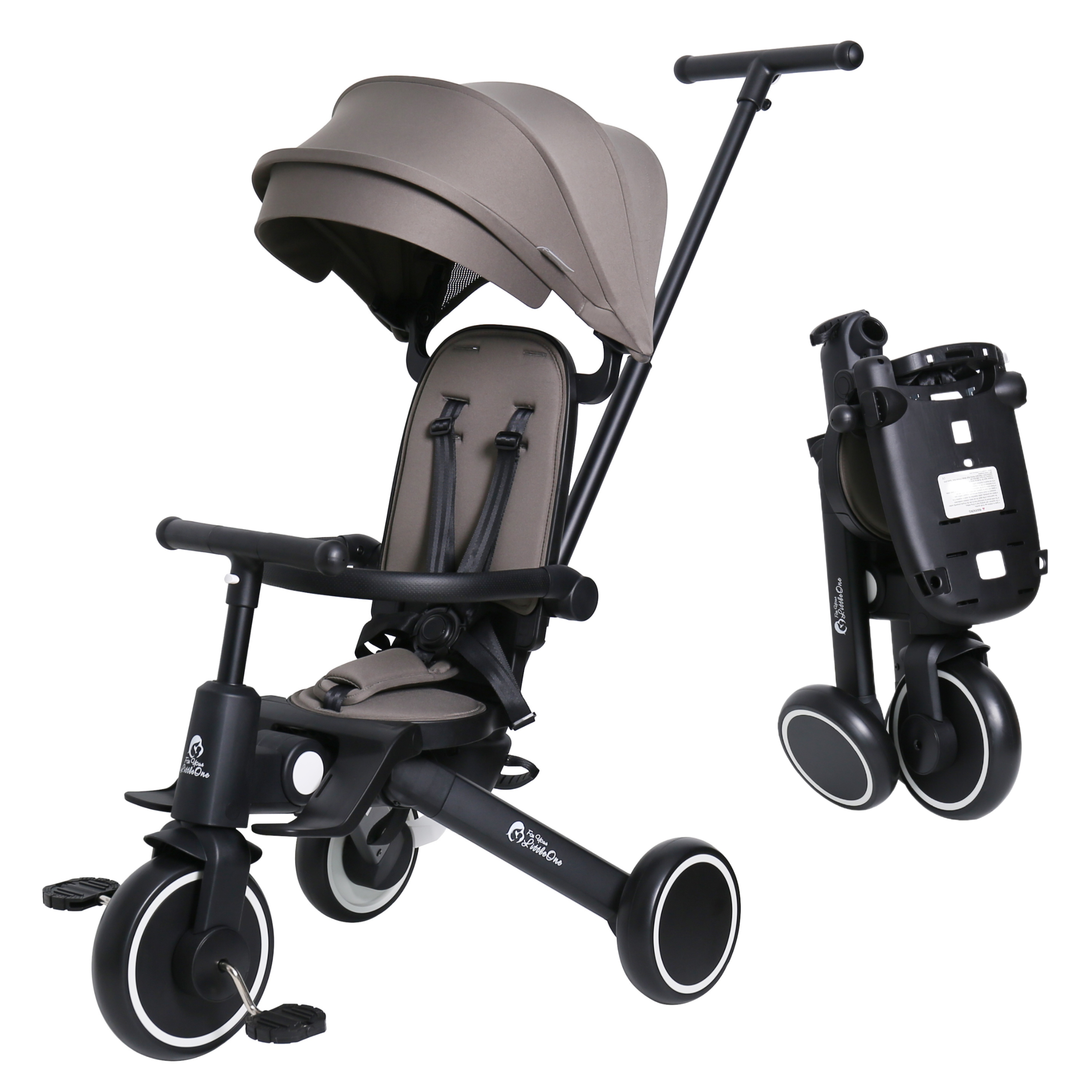 Foryourlittleone Xplor Foldable Trike - Grey Olive