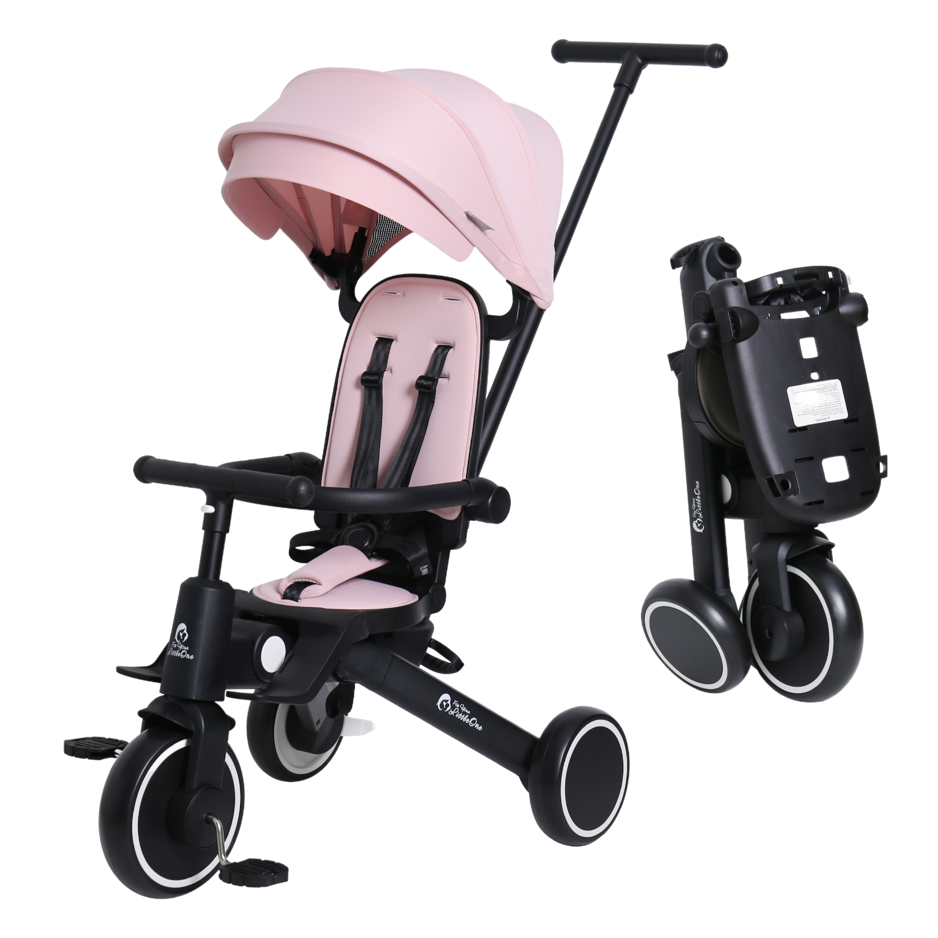 Foryourlittleone Xplor Foldable Trike - Pastel Pink