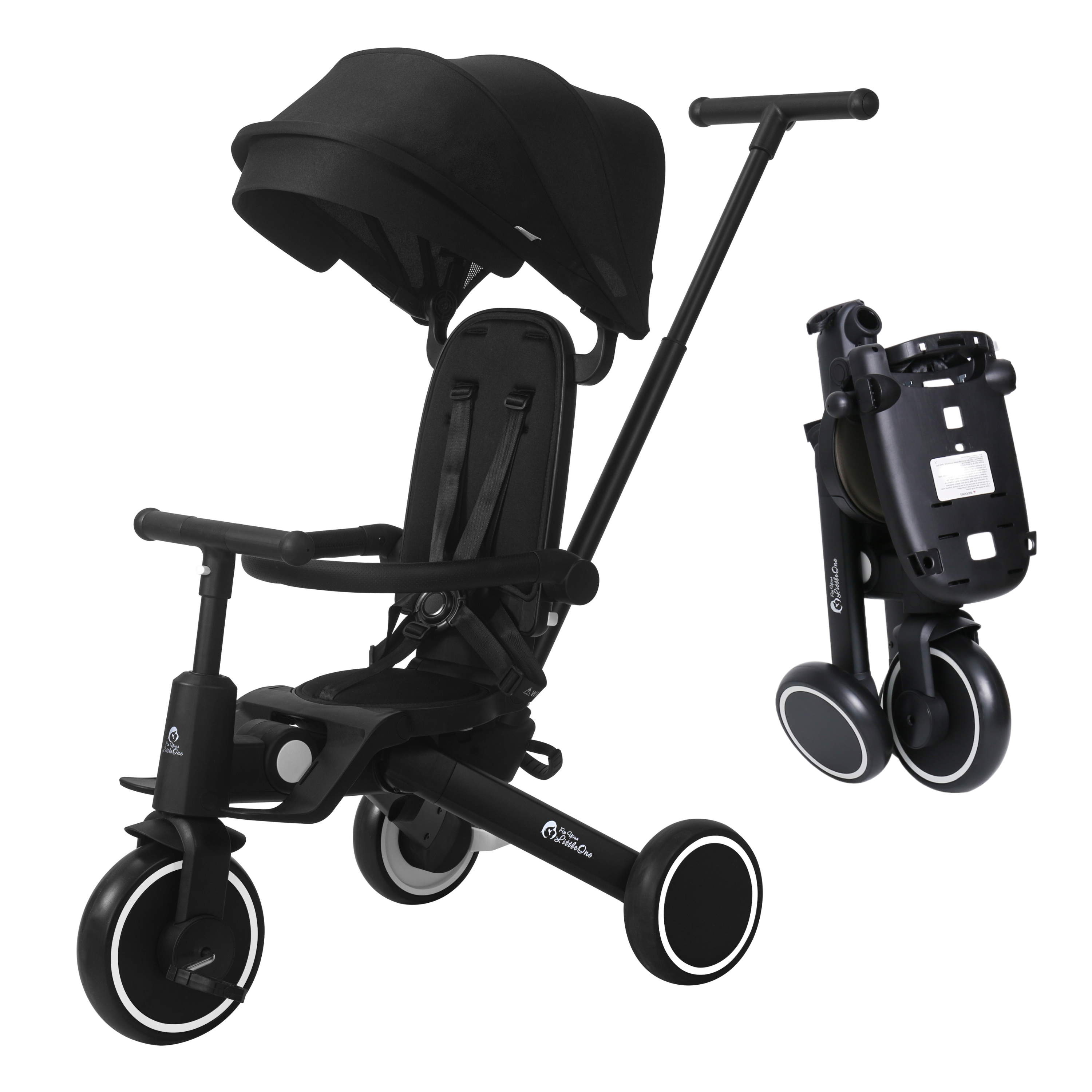 Foryourlittleone Xplor Foldable Trike - Jet Black