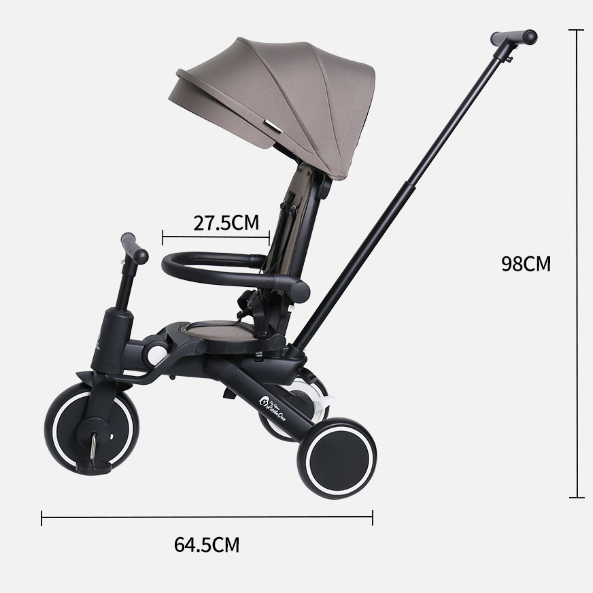 Foryourlittleone Xplor Plus Foldable Trike - Pastel Pink