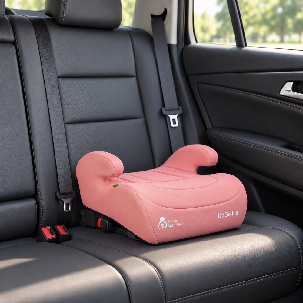 For Your Little One UpGo ISOFIX Booster Seat - Blush Rose (6-12 Years)