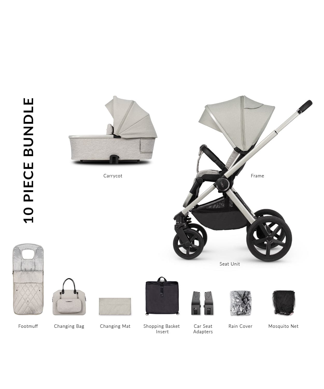 2 in 1 store pram car seat