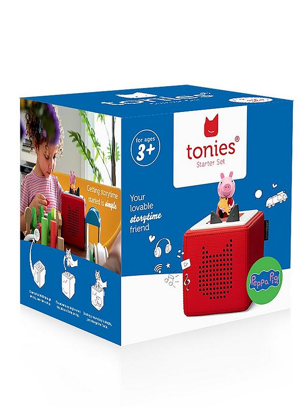 Tonies Starter Set - Red featuring Peppa Pig Tonie - For Your Little One