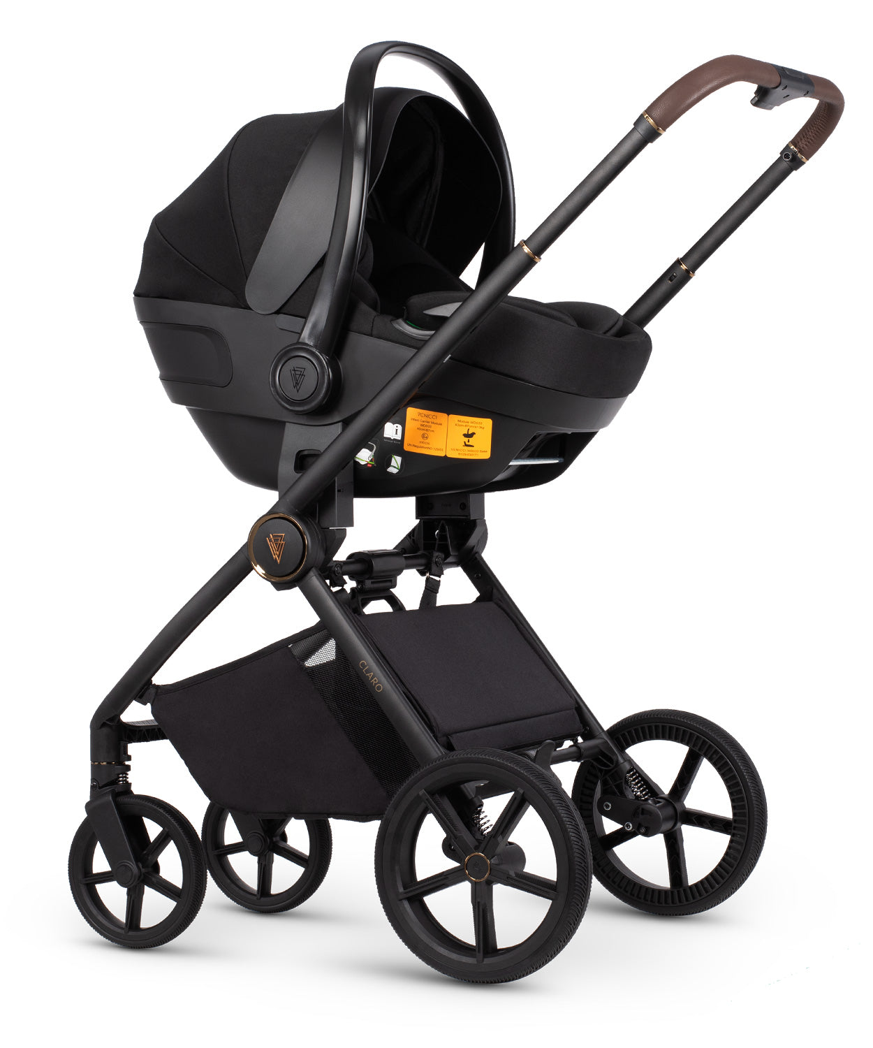 Venicci Claro 3 In 1 Travel System + Base - Vanilla   