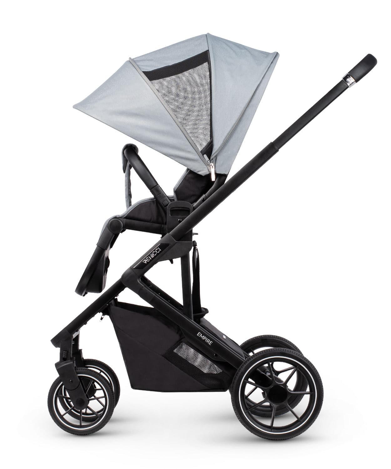 Venicci Empire Travel System 3in1 Plus Base Pushchair Bundle - Urban Grey