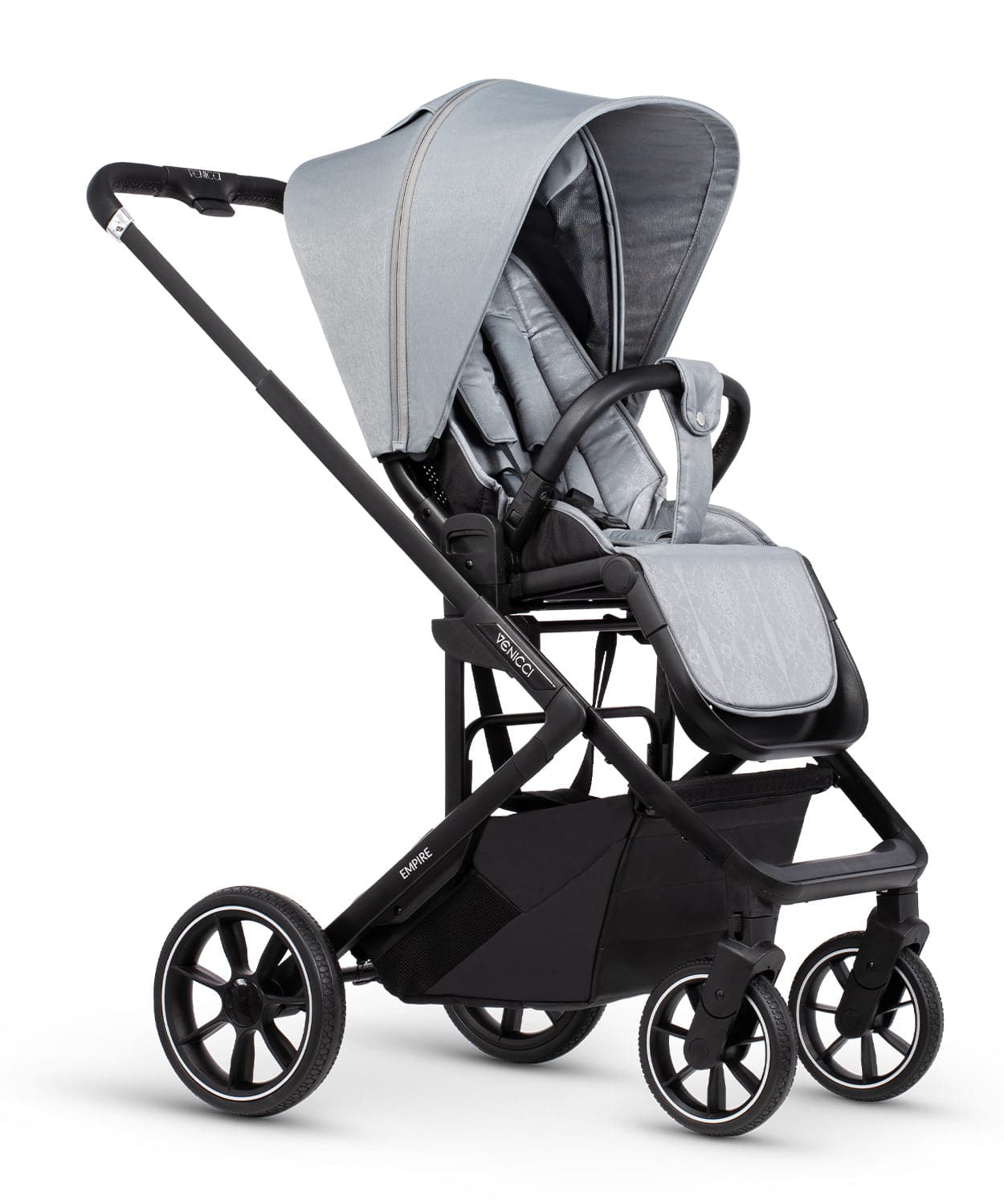 Venicci Empire Travel System 3in1 Plus Base Pushchair Bundle - Urban Grey