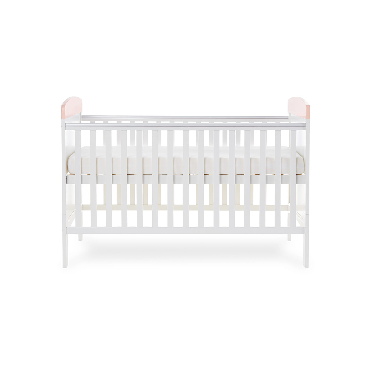 Obaby Grace Inspire Cot Bed - Water Colour Rabbit Pink -  | For Your Little One