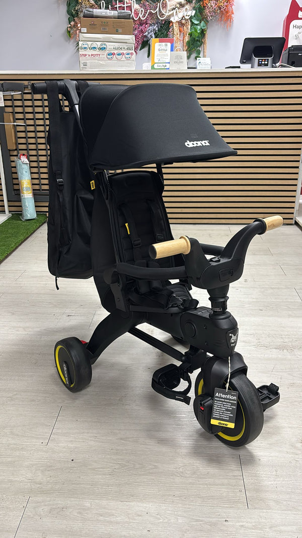 Doona Liki Foldable Trike S5 - Nitro Black - Showroom Display Model
