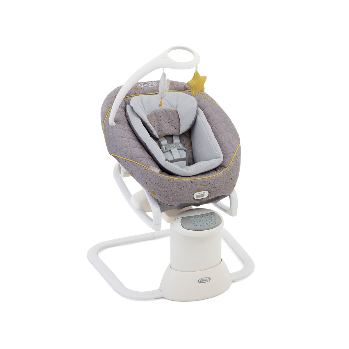 Graco All Ways Soother 2in1 Swing / Rocker with Vibration & Musical Sounds – Stargazer Grey   