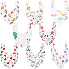 Baby Bandana Dribble Bibs Cotton Pack Of 8 - Girls - For Your Little One