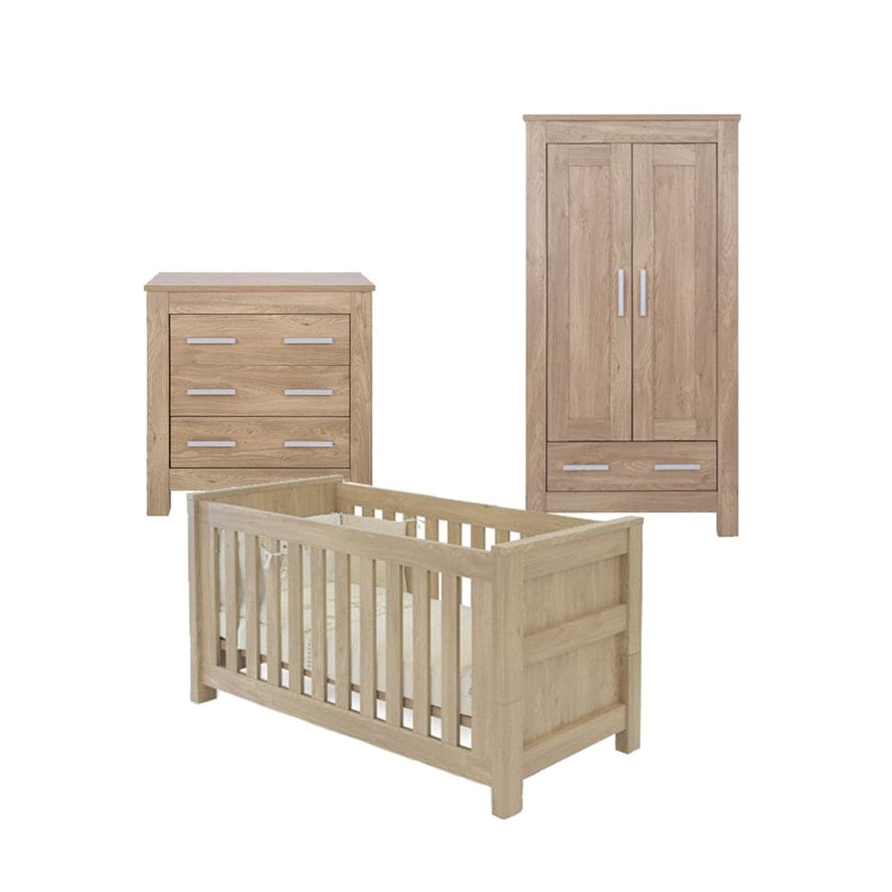 Babystyle Bordeaux Furniture + FREE Sprung Mattress - 3 Piece Room Set - For Your Little One