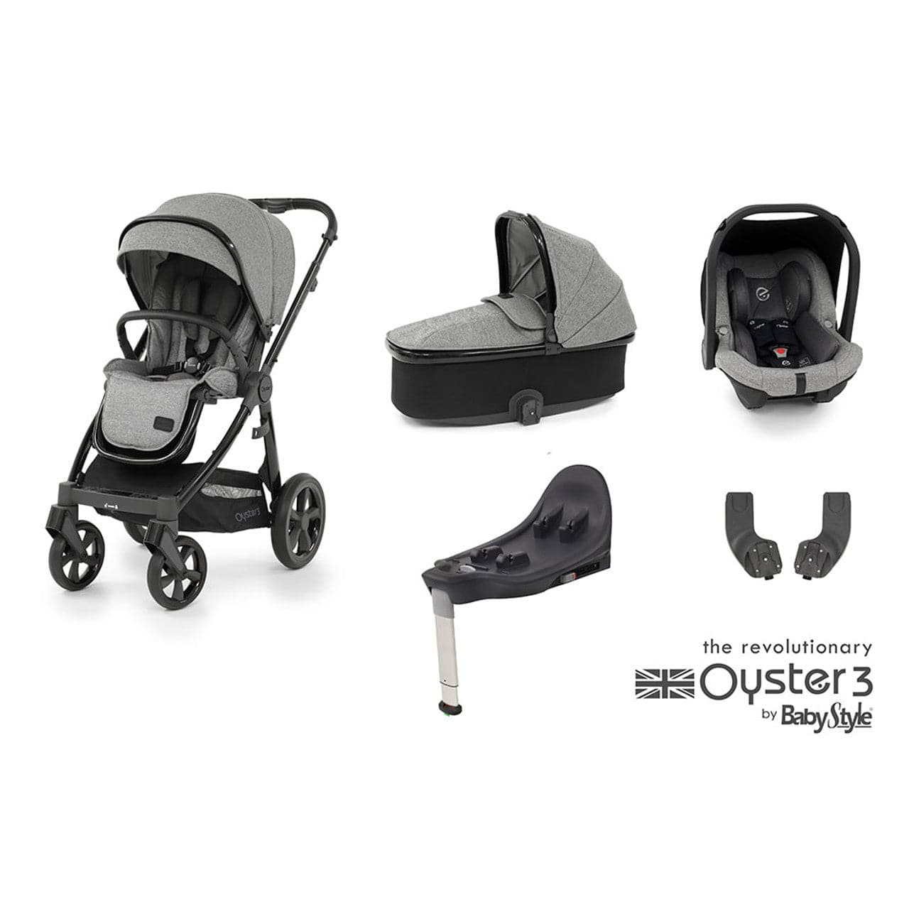 Babystyle Oyster 3 Essential 5 Piece Travel System Bundle - Orion   