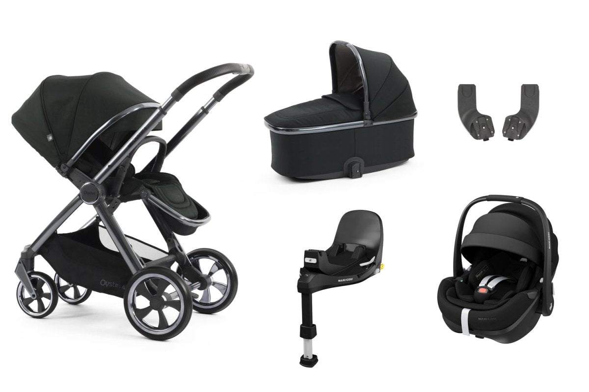 Babystyle Oyster 4 Essential 5 Piece Travel System Bundle - Black Olive - For Your Little One