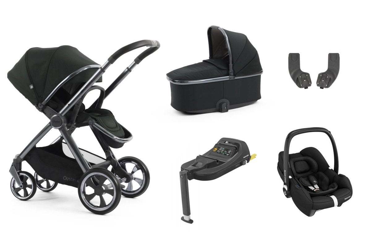 Babystyle Oyster 4 Essential 5 Piece Travel System Bundle - Black Olive - For Your Little One