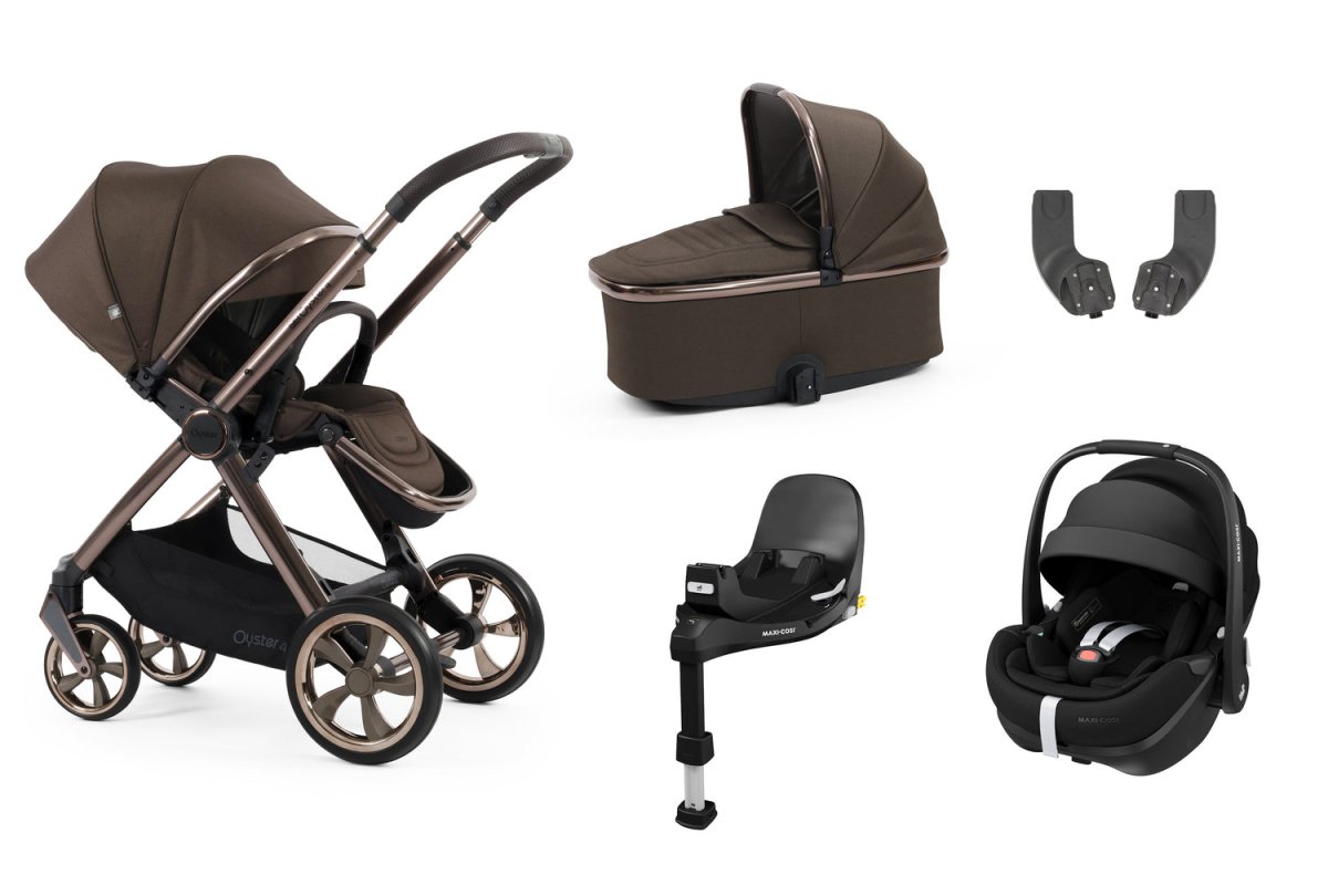 Babystyle Oyster 4 Essential 5 Piece Travel System Bundle - Chocolate Velvet - For Your Little One