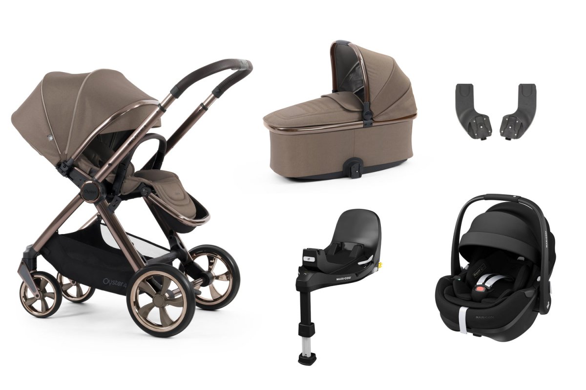 Babystyle Oyster 4 Essential 5 Piece Travel System Bundle - Mink - For Your Little One