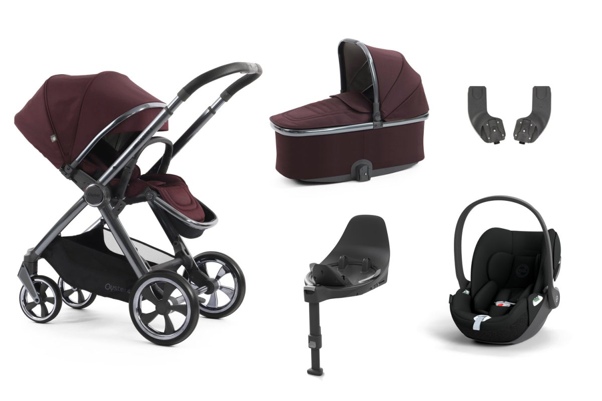 Babystyle Oyster 4 Essential 5 Piece Travel System Bundle - Mulberry - For Your Little One