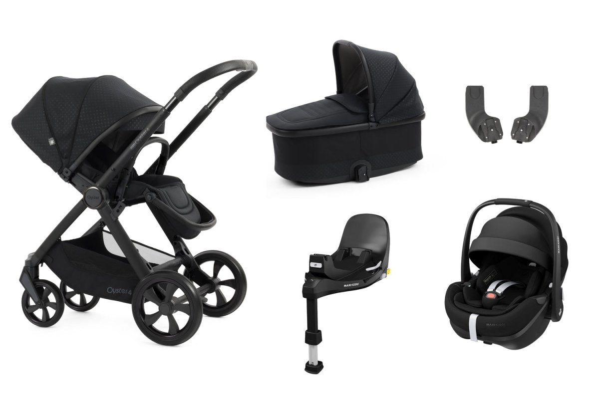 Babystyle Oyster 4 Essential 5 Piece Travel System Bundle - Raven - For Your Little One
