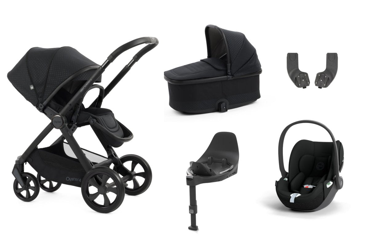 Babystyle Oyster 4 Essential 5 Piece Travel System Bundle - Raven - For Your Little One