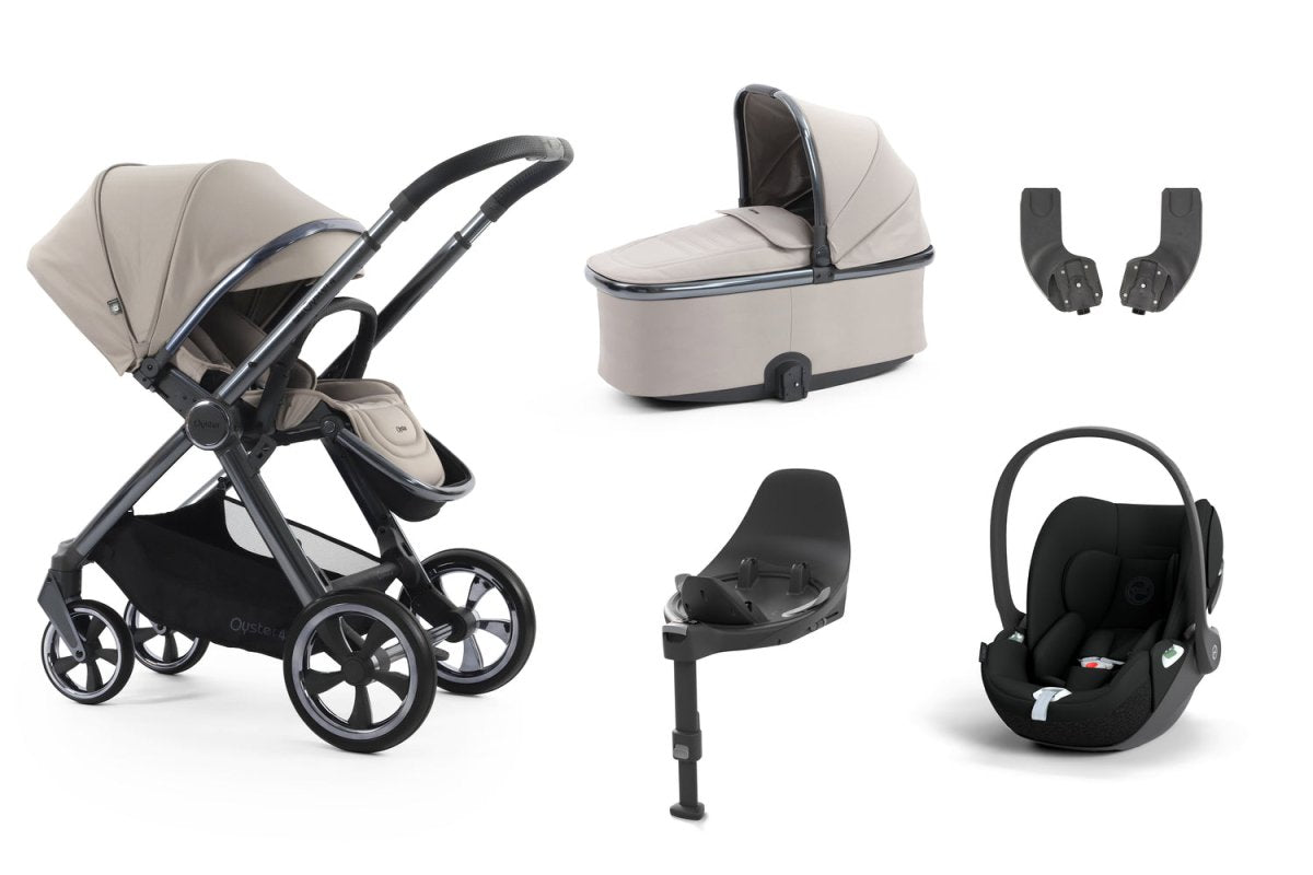 Babystyle Oyster 4 Essential 5 Piece Travel System Bundle - Stone - For Your Little One