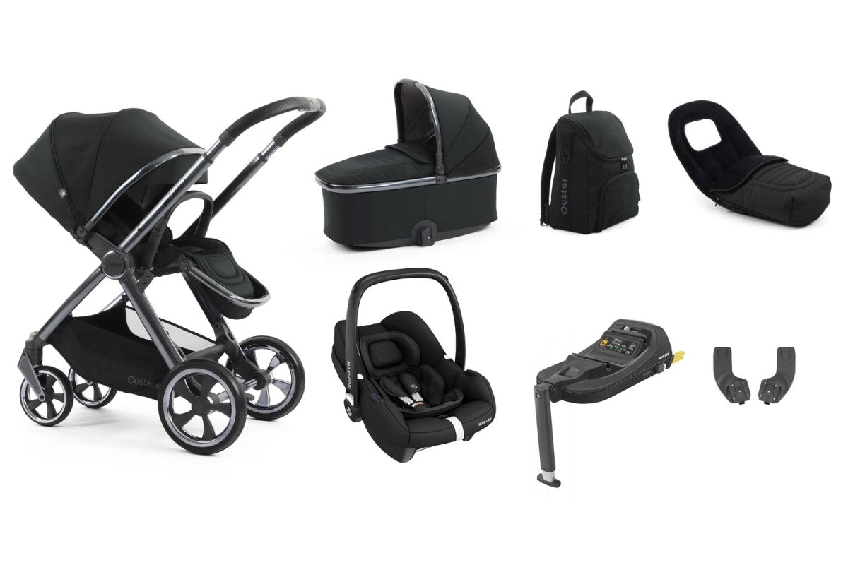 Babystyle Oyster 4 Luxury 7 Piece Travel System Bundle - Black Olive - For Your Little One