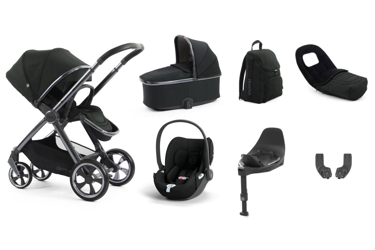 Babystyle Oyster 4 Luxury 7 Piece Travel System Bundle - Black Olive - For Your Little One