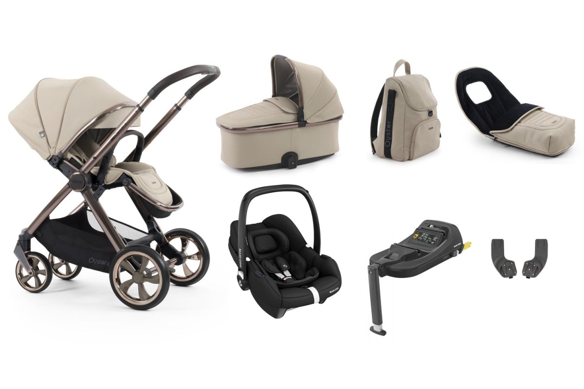 Babystyle Oyster 4 Luxury 7 Piece Travel System Bundle - Buttermilk - For Your Little One