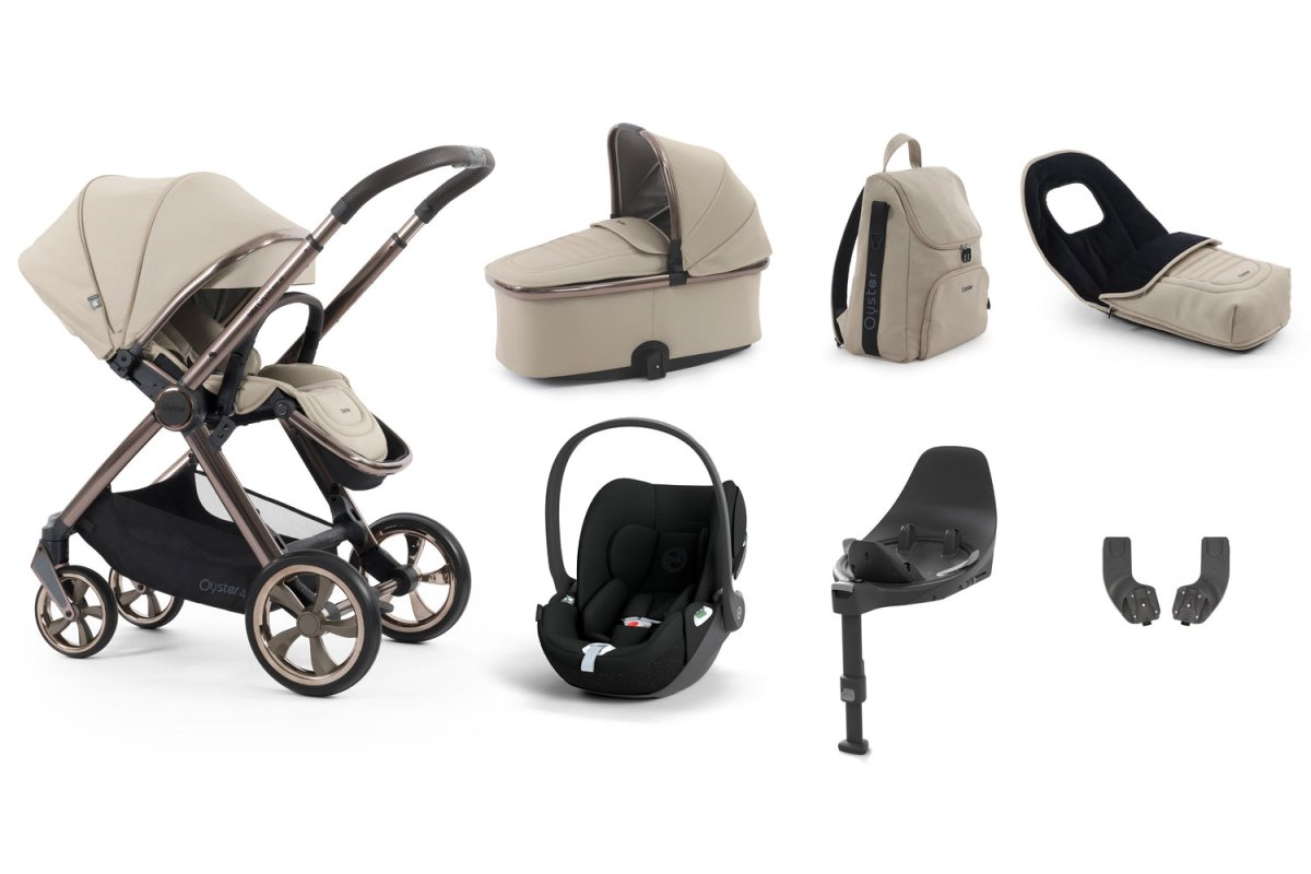 Babystyle Oyster 4 Luxury 7 Piece Travel System Bundle - Buttermilk - For Your Little One