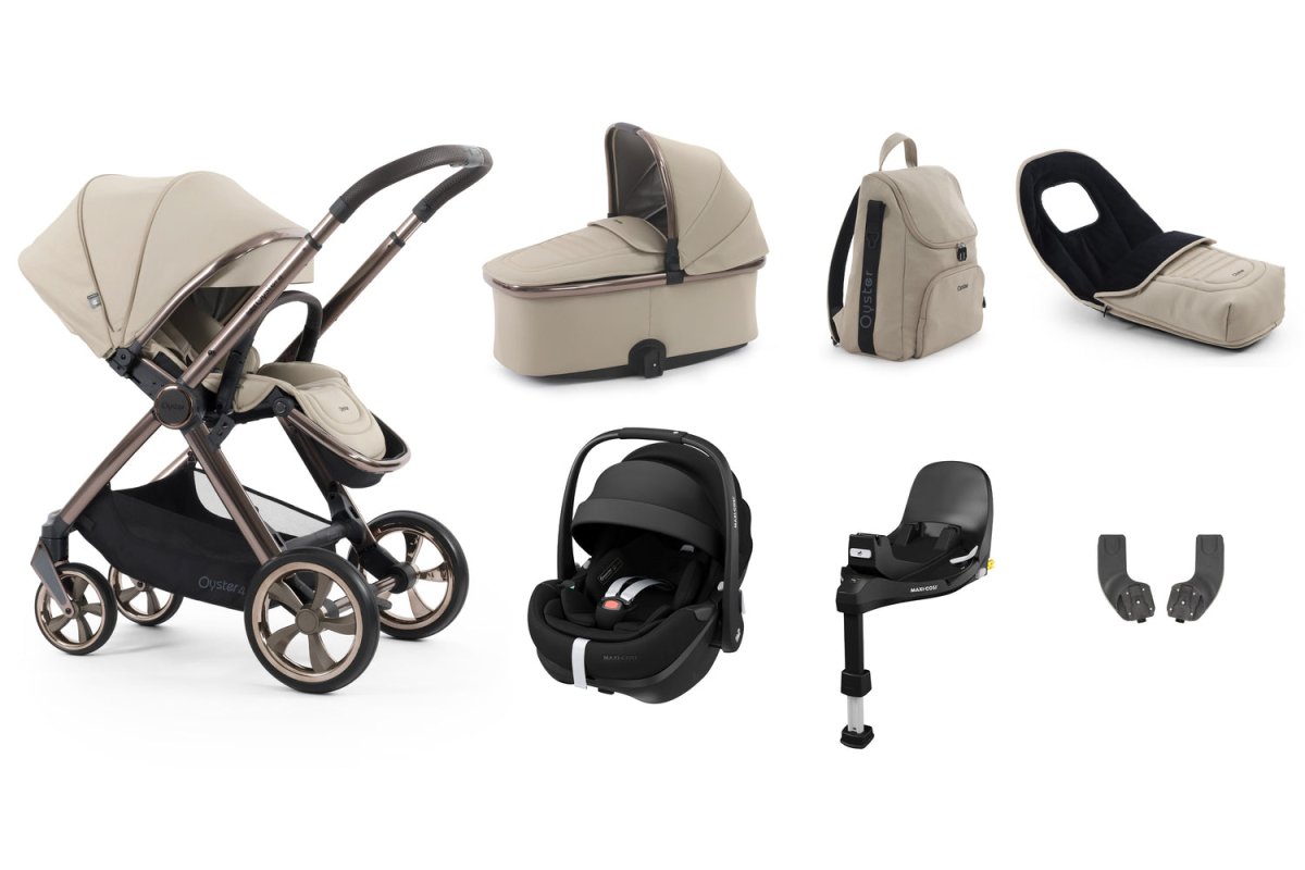 Babystyle Oyster 4 Luxury 7 Piece Travel System Bundle - Buttermilk - For Your Little One