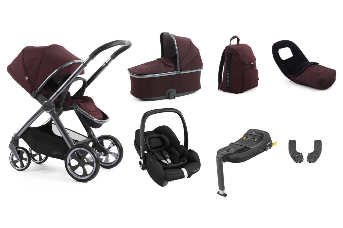 Babystyle Oyster 4 Luxury 7 Piece Travel System Bundle - Mulberry - For Your Little One