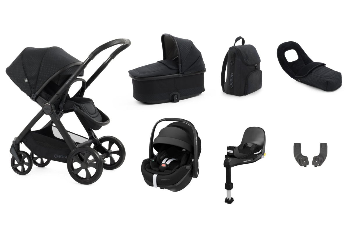 Babystyle Oyster 4 Luxury 7 Piece Travel System Bundle - Raven - For Your Little One
