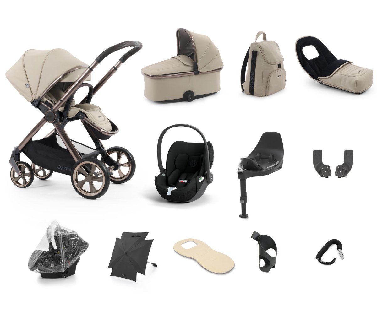 Babystyle Oyster 4 Ultimate 12 Piece Travel System Bundle - Buttermilk - For Your Little One