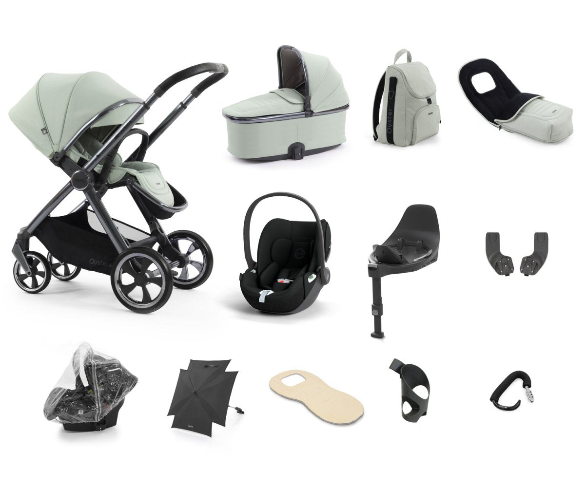 Babystyle Oyster 4 Ultimate 12 Piece Travel System Bundle - Pistachio - For Your Little One