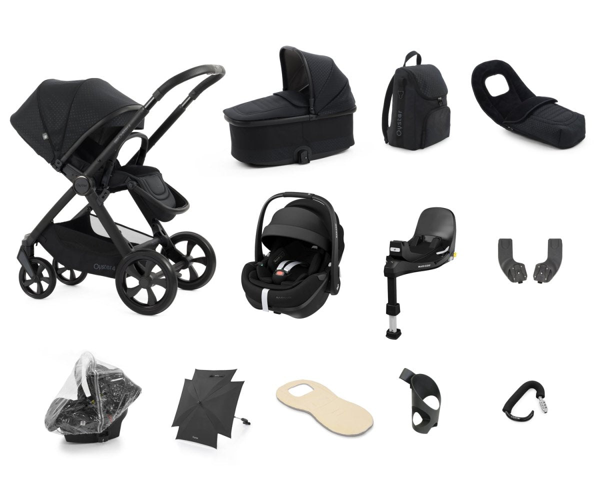 Babystyle Oyster 4 Ultimate 12 Piece Travel System Bundle - Raven - For Your Little One