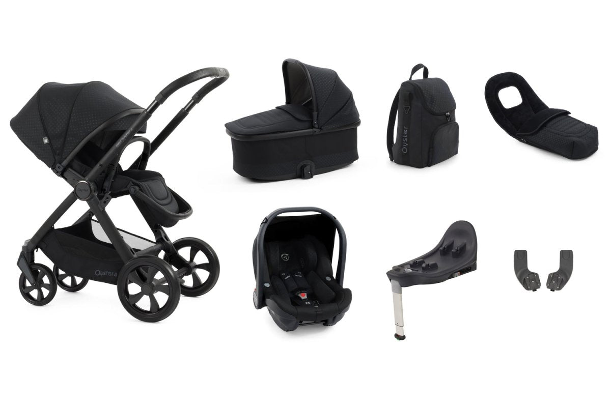 Babystyle Oyster 4 Ultimate 12 Piece Travel System Bundle - Raven - For Your Little One