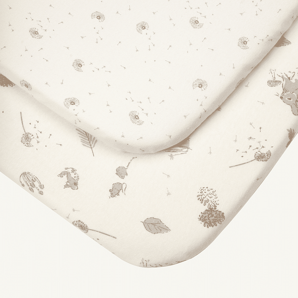 Bedside Crib Fitted Sheets 2pk - Our Planet - For Your Little One