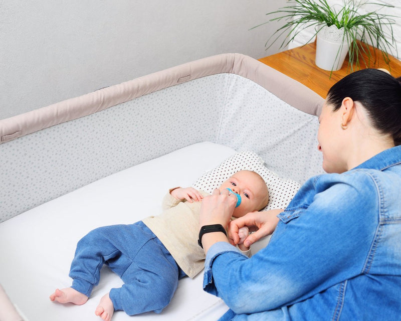 Bedside Crib Fitted Sheets Compatible With Babylo Cozi Sleeper 55x90cm - Pack Of 2