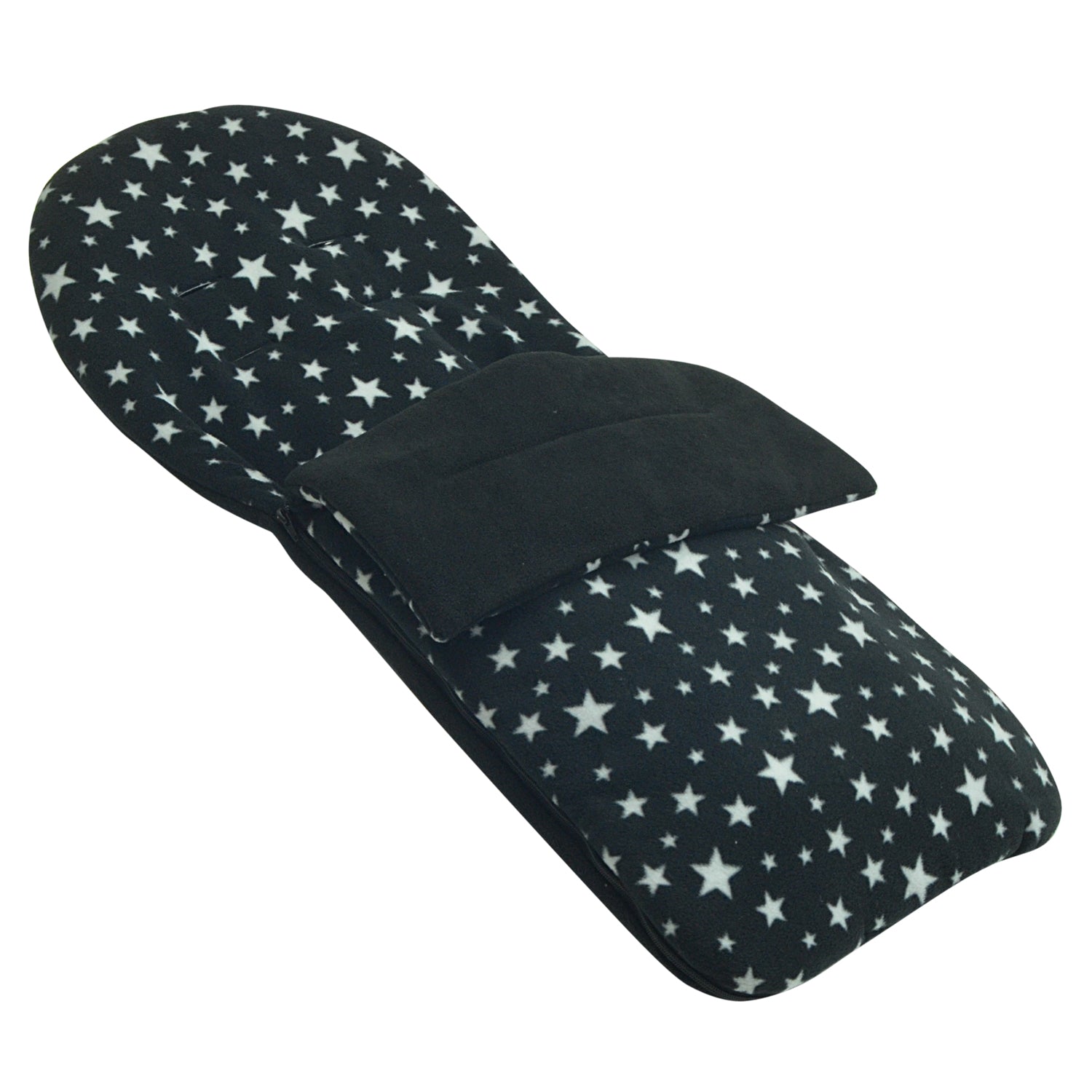 Universal Fleece Pushchair Footmuff / Cosy Toes - Fits All Pushchairs / Prams And Buggies Black Star Fits All Models